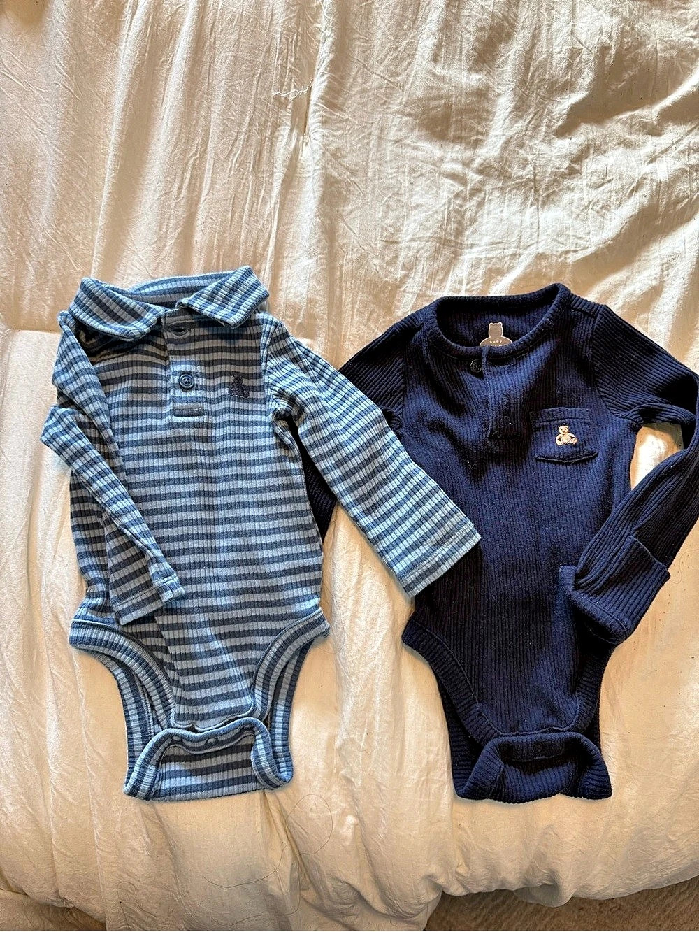 baby GAP Baby Bodysuit Set Blue & Navy Baby 3-6 Months